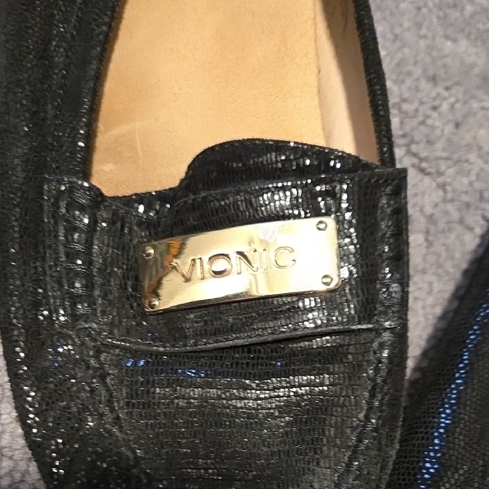 Women's Black Loafers - Picture 4 of 7
